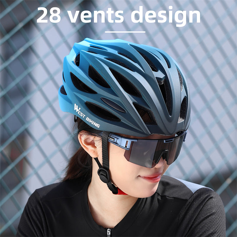 WEST BIKING YP0708116 Gradient Cycling Helmet Head Protection PC+EPS Breathable Bike Helmet WEST BIKING YP0708116 Gradient Cycling Helmet Head Protection PC+EPS Breathable Bike Helmet
